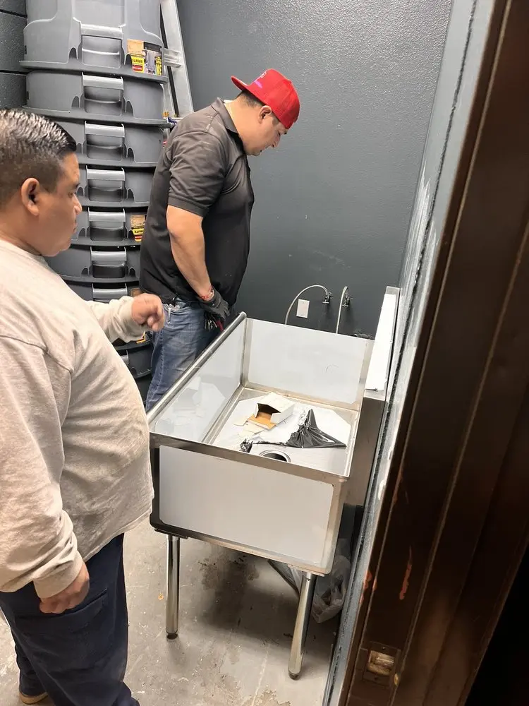 Commercial plumbing and sink installation in Tuckasegee